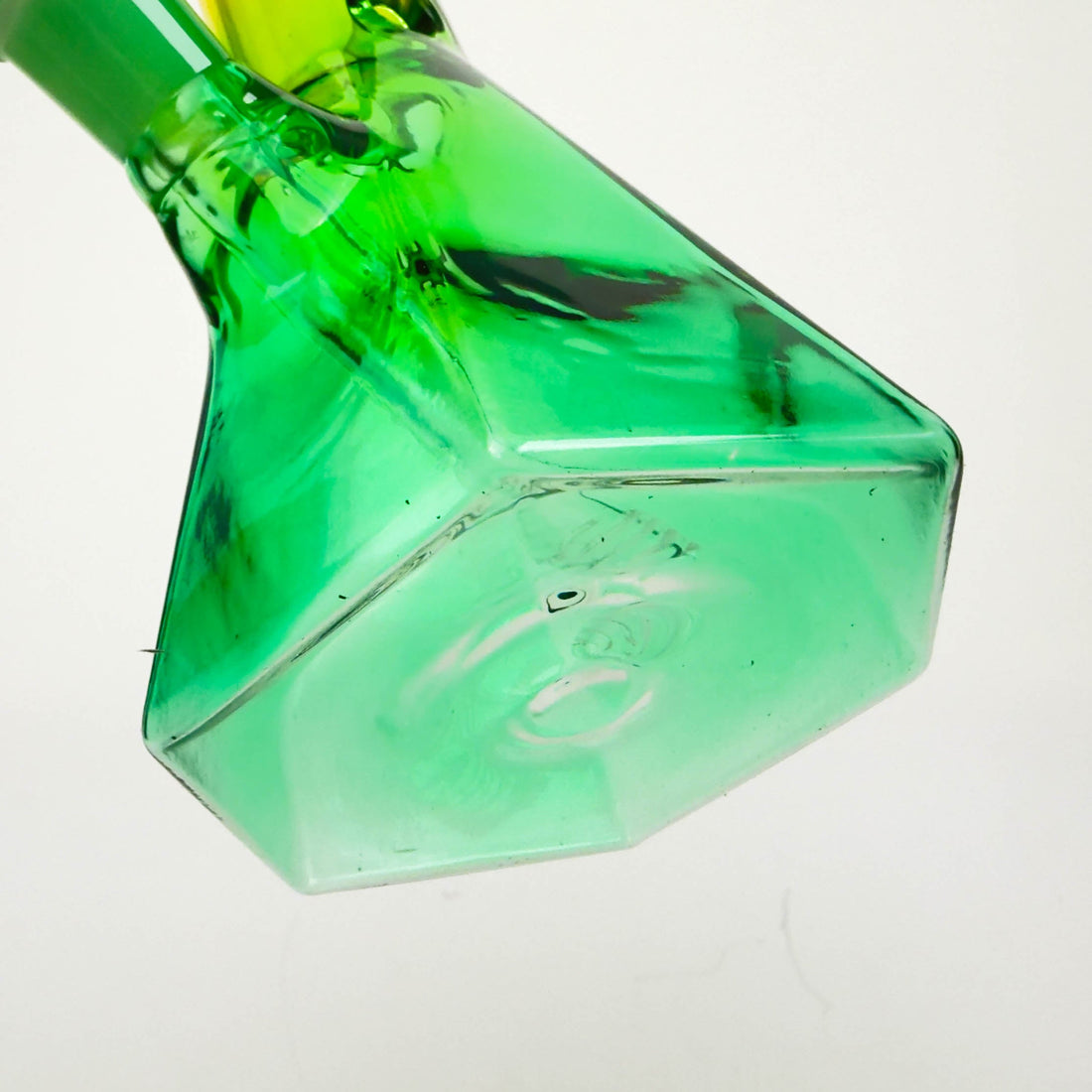 10" Two-Tone Color Glass Beaker Bong with Octagon Base